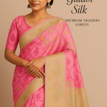 Shaam-e-Gulabi Silk Saree – By Shubham Traders Sarees - Image 4