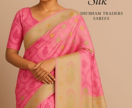 Shaam-e-Gulabi Silk Saree – By Shubham Traders Sarees - Image 3